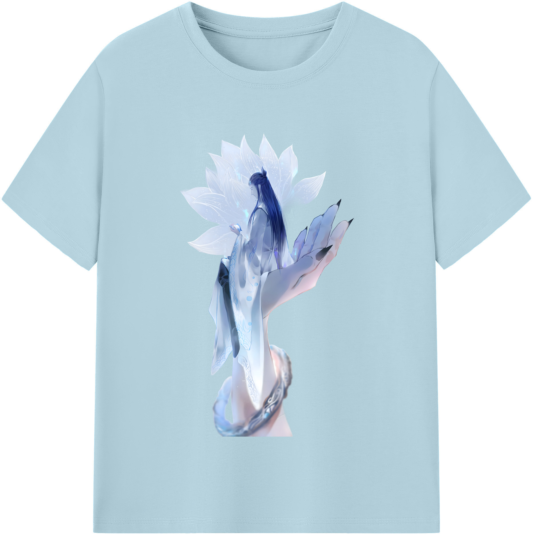 （画像用） Ne Zha 2 ナタ 魔童の大暴れ 綿100％半袖Tシャツ（フロントプリント）